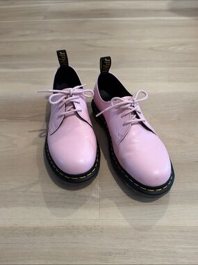 Dr. Martens Pink 3-Eye Oxford Shoes